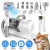 Professional Pet Hair Grooming Vacuuming Kit with 7 Grooming Tools