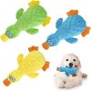 3Pcs Duck-Shaped Dog Plush Toy With Squeaky Ball