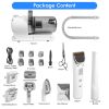 Professional Pet Hair Grooming Vacuuming Kit with 7 Grooming Tools