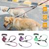 Double Leash No-Tangle Walking Leash w/ Swivel Coupler Padded Handle