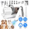 Professional Pet Hair Grooming Vacuuming Kit with 7 Grooming Tools