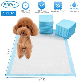 50Pcs/Set Dog Training Pads Puppy Pee Pads Potty-Train 24x18 In M