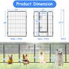 40 in Outdoor Fence Heavy Duty Dog Pen with Doors