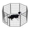 40 in Outdoor Fence Heavy Duty Dog Pen with Doors