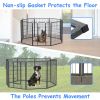 40 in Outdoor Fence Heavy Duty Dog Pen with Doors