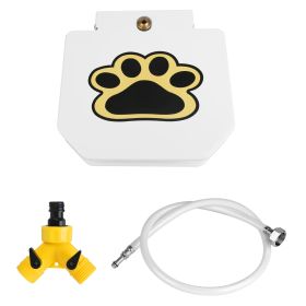 Pet Water Dispenser Step-on Activated Sprinkler w/ Interactive Paw Pedal
