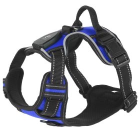 Light Up Dog Harness (Option: DarkBlue_XL)