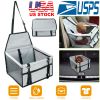 Dog Booster Car Seat Foldable Travel Carrier w/ Clip-on Safety Leash