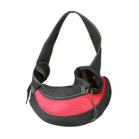 Pet Carrier for Dogs Hand Free Sling Shoulder Bag (Option: Red_L)