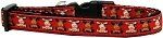 Reindeer Nylon Ribbon Dog Collar (Color/Size: Medium Narrow)