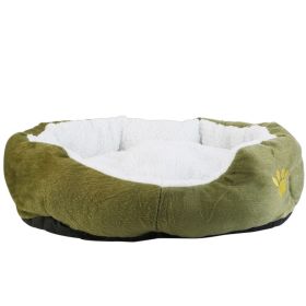 Dog Bed Soft Nest Cushion For S/M Dog (Option: Green)