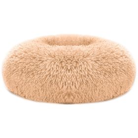 Dog Bed Soft Nest Cushion For S/M Dog (Option: Brown_L)