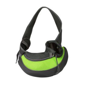 Pet Carrier for Dogs Hand Free Sling Shoulder Bag (Option: Green_S)
