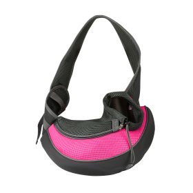 Pet Carrier for Dogs Hand Free Sling Shoulder Bag (Option: Pink_L)