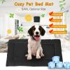Comfortable Fleece Bed Mat For S/M/L Dogs w/ Breathable Cushion Pad