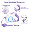 16FT Retractable Dog Leash with Flashlight RGB Lights