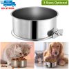 Stainless Steel Dog Hanging Food Bowl