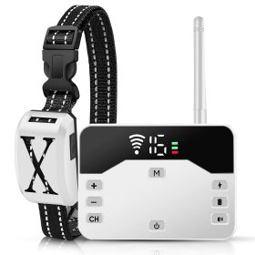 2 In 1 Wireless Electric Containment System (Option: White_1Collar)
