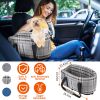 Console Pet Car Seat with Storage Pockets