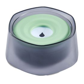 No Spill Dog Water Bowl Slow Water Feeder 47.35oz (Option: Green)