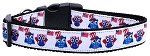American Owls Ribbon Dog Collars (Color/Size: Large)
