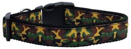 Green Camo Nylon Dog Collar