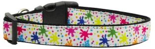 Splatter Paint Nylon Dog Collar