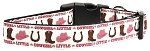 Little Cowgirl Nylon Dog Collar (Color/Size: Medium Narrow)