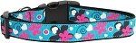Aqua Love Nylon Dog Collar (Color/Size: Medium Narrow)