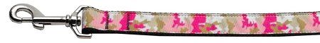 Pink Camo Nylon Dog Leash