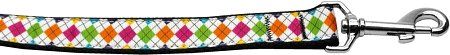 Colorful Argyle Nylon Dog Leash