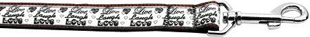 Live Laugh and Love Nylon Dog Leash