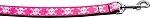 Pink Skulls Nylon Dog Leash (Color/Size: 3/8 inch wide 4ft Long)
