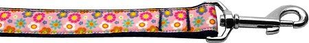 Pink Spring Flowers Nylon Dog Leash