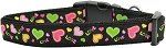 Neon Love Nylon Dog Collar