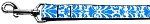 Damask Blue Nylon Dog Leash