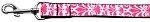 Damask Bright Pink Nylon Dog Leash (Color/Size: 3/8 inch wide 4ft Long)