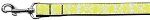 Damask Yellow Nylon Dog Leash (Color/Size: 3/8 inch wide 4ft Long)