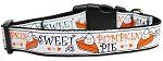 Pumpkin Pie Nylon Dog Collar (Color/Size: Large)