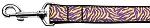 Purple and Yellow Tiger Stripes Nylon Dog Leash (Color/Size: 4 Foot)
