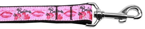 Believe in Pink Nylon Dog Leash