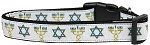 Jewish Traditions Nylon Dog Collar (Color/Size: Large)