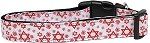 Red Star of David Nylon Dog Collar (Color/Size: Large)