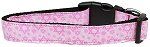 Pink Star of David Nylon Dog Collar (Color/Size: Large)