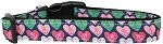 Anchor Candy Hearts Nylon Dog Collar (Color/Size: Large)