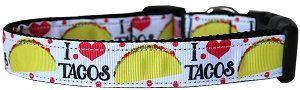 Taco Tuesday Nylon Dog Collar