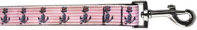 Pink Anchors Nylon Pet Leash