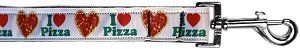 Pizza Party Nylon Pet Leash (Color/Size: 1in by 4ft)