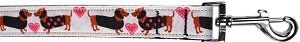 Pink Doxie Love Nylon Pet Leash