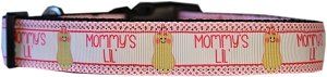 Mommy's Lil Peanut Nylon Dog Collar (Color/Size: LG)